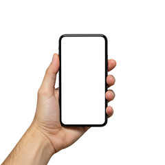 Hand Holding Smartphone Mockup