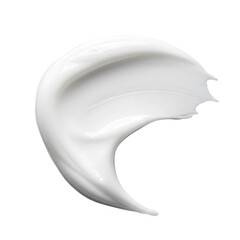 White Cosmetic Cream Smear Texture