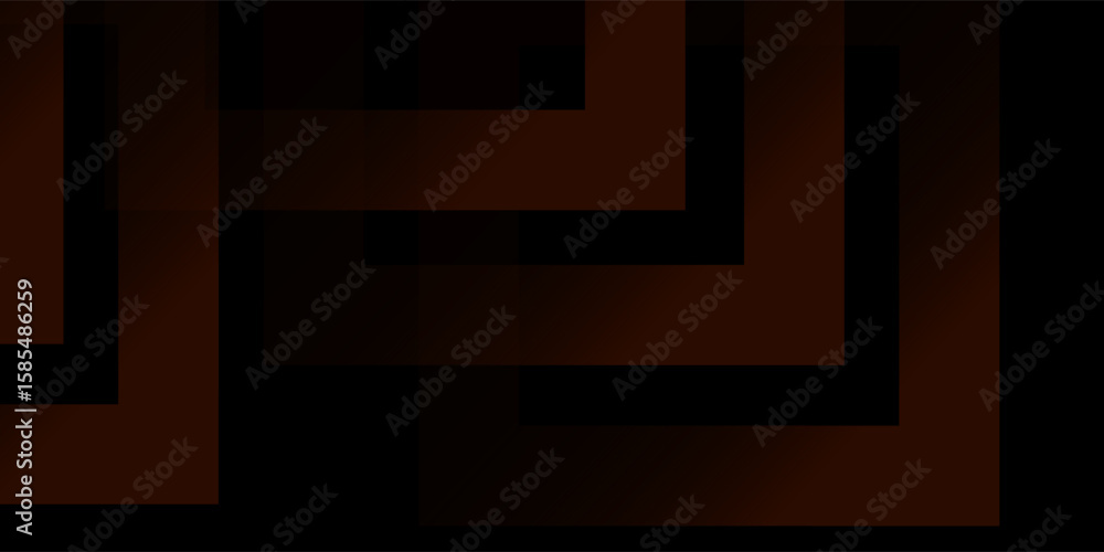 Poster futuristic design dark black background with orange arrow geometric 3d background overlap pattern la