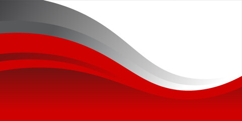 red gray abstract wave background for corporate banner, business presentation, poster, journal cover.