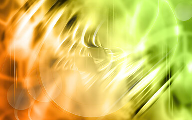 Elegant Modern Abstract Background with Green Yellow Orange Gradient Blur Shapes for High-Resolution Wallpaper Cover Design in Creative Digital Art and Graphic Social Media