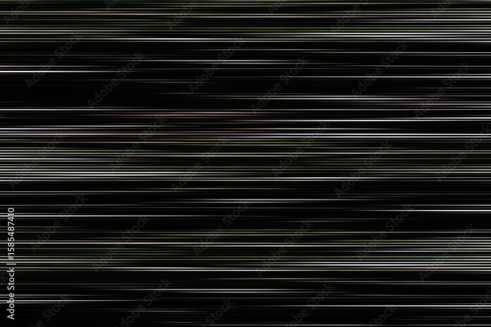 Poster a pattern of horizontal display scan lines on a black screen