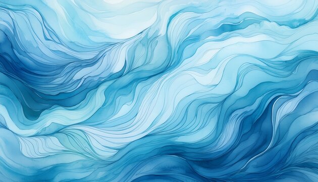 softly blended abstract watercolor background featuring a seamless pattern of flowing water with gentle waves and subtle texture perfect for design and art projects