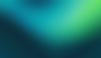 Obraz premium teal green blue grainy color gradient background glowing noise texture cover header poster design