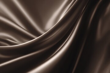 Fototapeta premium Smooth Background of Dark Brown Pearl Color - Soft Gradient and Elegant Fabric Texture.