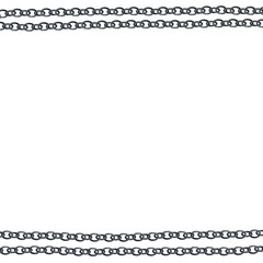 Lダブルチェーンのラフボーダーフレーム