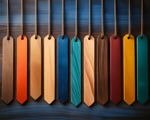 A vibrant row of colorful office folders on a shelf for organized document storage and business archives