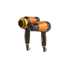 hair dryers isolated on a transparent background, in a PNG format