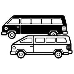 Minimal Van Silhouette Design