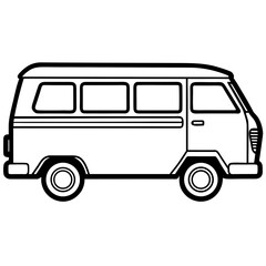 Minimal Van Silhouette Design