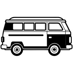 Minimal Van Silhouette Design