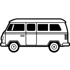 Minimal Van Silhouette Design