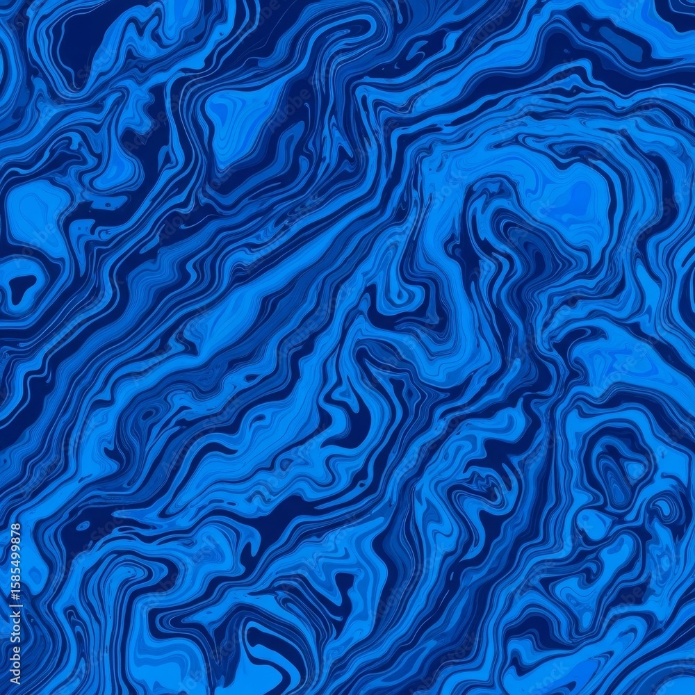 Aufkleber abstract blue marble texture with swirling patterns, suitable for backgrounds and design projects