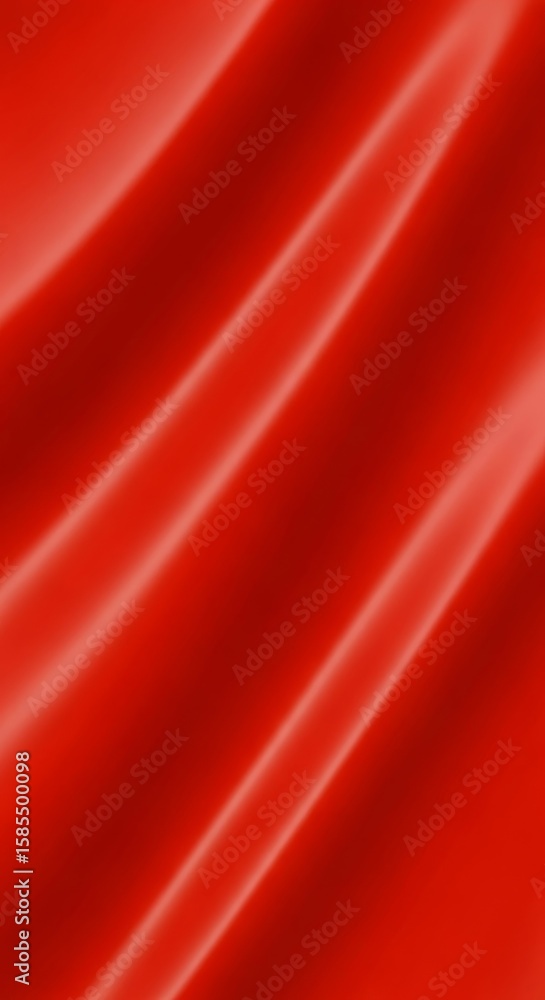 Poster smooth, vibrant red fabric draping elegantly, creating a sense of luxury and warmth in the backgroun