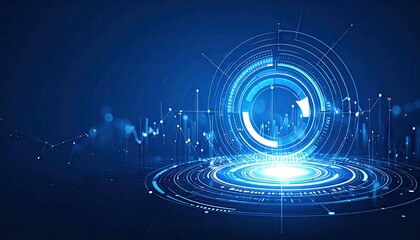 Abstract digital technology graphic