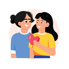 Sisterhood Concept Style illustrations. EPS 10 File 