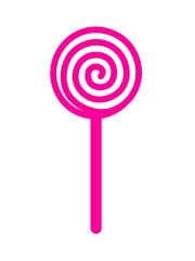 vector illustration of a lollipop on a white background