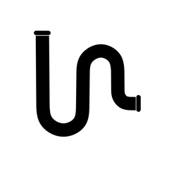 pipe icon.vector water pipe icon on white background