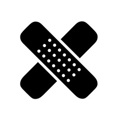 medical plaster vector on white background