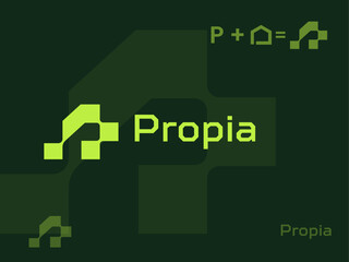 corporate LOGO Design/. letter P logo design