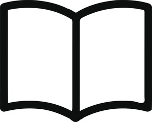 Open book line icon editable vector illustration 