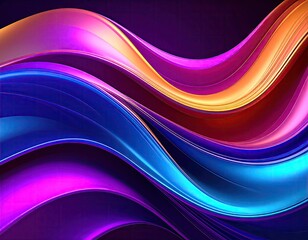 Abstract vibrant wavy colors (1)