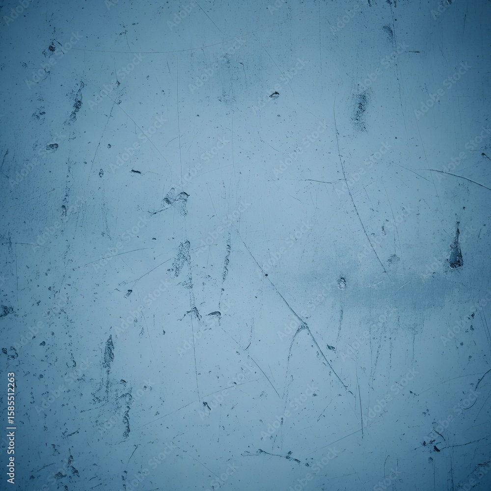 Poster abstract blue textured background with scratches and marks, suitable for design or artistic use