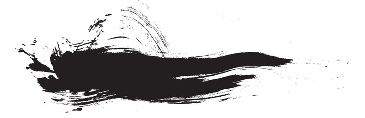 Ink stroke: A captivating ink stroke that is a dance of fluid motion and artistic expression, revealing a beautiful and abstract shape that stirs the imagination