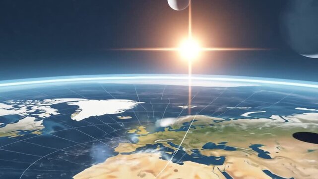 Flat earth map with a dome covered model suitable for conspiracy theories, educational content, and scientific misinformation. Suitable for social media.