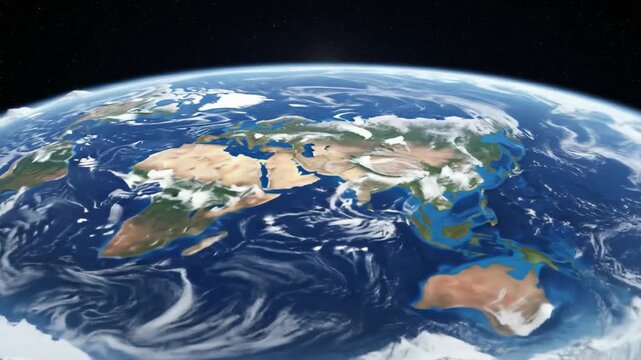 Flat earth map depicts a flat planet, suitable for digital design, conspiracy theory concept, educational purposes, and controversial topics.