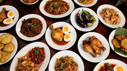 Authentic Indonesian Cuisine Feast: Rijsttafel of Traditional Dishes