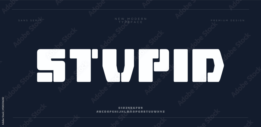 Poster elegant alphabet font set. typography modern style display font. premium vector