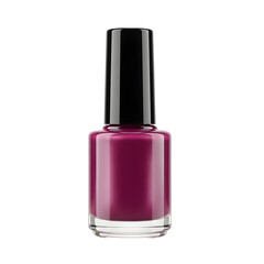 Elegant plum colored nail polish bottle