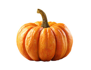 Obraz premium Realistic autumn pumpkin isolated transparent background