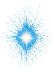 Network of glowing lines contracting into a dense, radiant node.