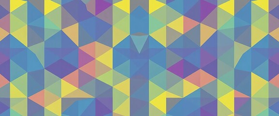Fototapeta premium Abstract geometric triangle grid pattern, seamless vector background, elegant, tile