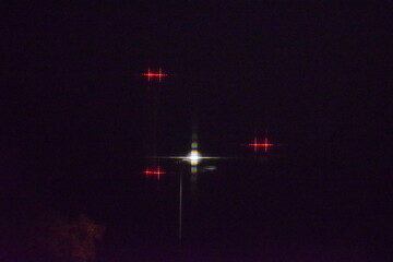 fireworks in the night sky