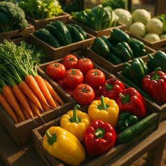 vegetables on market