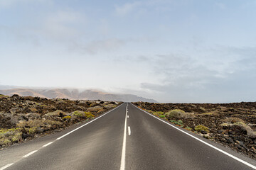 Strada a nord i Lanzarote