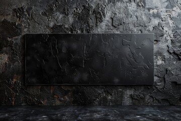 Textured black stone wall background
