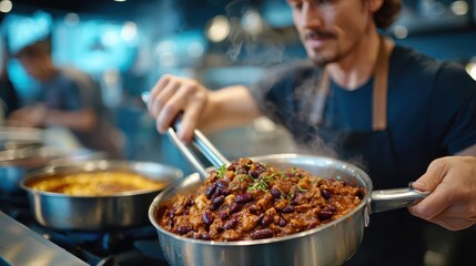 Mastering flavorful dishes in a bustling urban kitchen