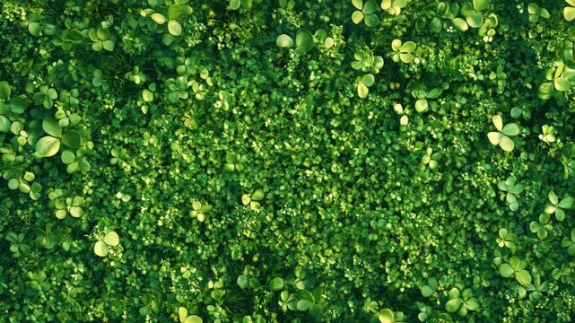 Close up of lush green mossy wall, likely used as a natural garden divider or decoration