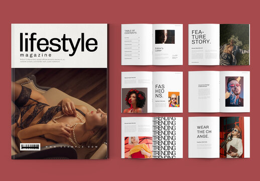 Elegant and Professional Modern Lifestyle Magazine Template Design