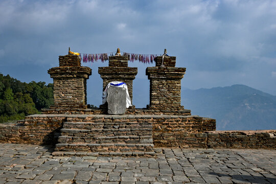 The Rabdentse ruins are part of Buddhist religious pilgrimage circuit starting with the first monastery at Yuksom known as the Dubdi Monastery