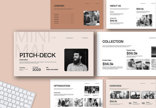 Minimal Pitch Deck Presentation Template