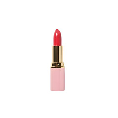 Elegant red lipstick beauty product shot