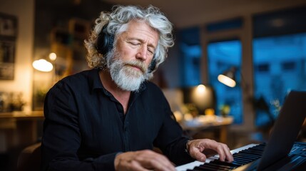 Passion for music inspires creativity in a serene home studio setting