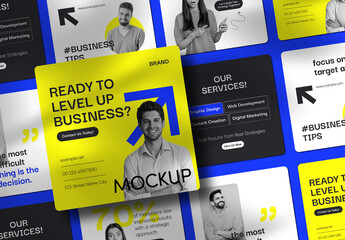 Modern Social Media Post Mockup Template