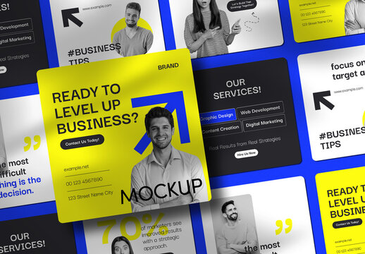 Modern Social Media Post Mockup Template