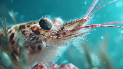 Underwater Close-up The Intricate World of a Shrimp
